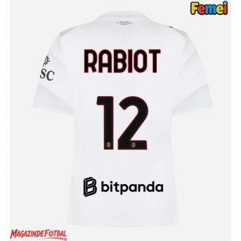 AC Milan Adrien Rabiot #12 Tricou Fotbal Replică 2026-27 Femei Deplasare